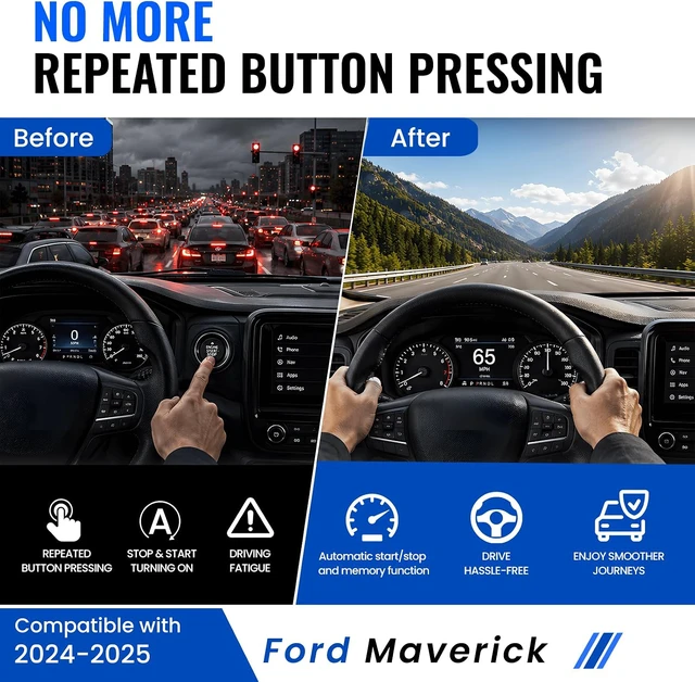 Alt view image 4 of 7 - Auto Start Stop Eliminator for 2024-2025 Ford Maverick, Intelligent Module for Automatic Engine Stop Disable, Fits US and Canada Produced Models Only