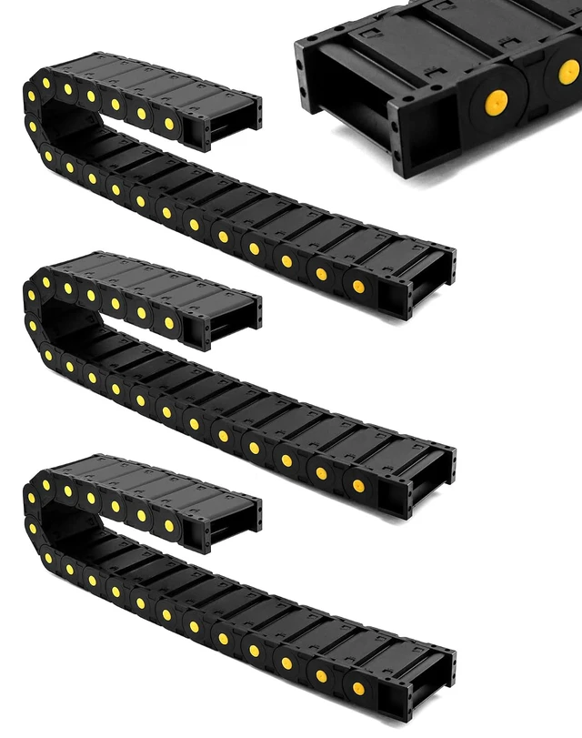 Alt view image 7 of 7 - Plastic Enclosed Cable Drag Chain 25×77mm, 4 Pack 1M Long Flexible Wire Carrier for CNC, 3D Printer & Automation Machines