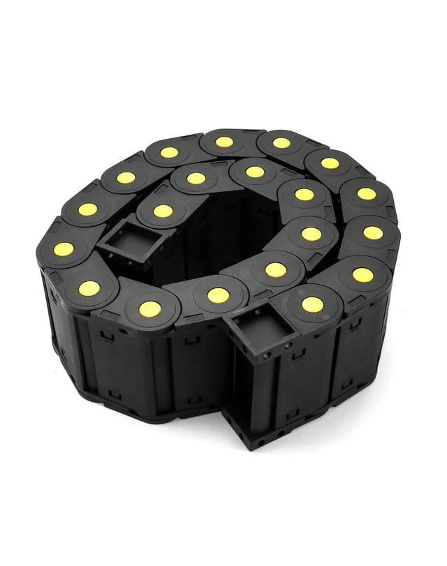 Alt view image 6 of 7 - Plastic Enclosed Cable Drag Chain 25×77mm, 4 Pack 1M Long Flexible Wire Carrier for CNC, 3D Printer & Automation Machines