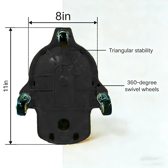 Alt view image 2 of 6 - Rolling Knee Creeper Pads 2PCS, 360° Swivel Casters High-Impact ABS Knee Pads with Soft Sponge Padding, Multifunctional Sliding Kneeling Pads for Auto Repair WoodworkingBlack