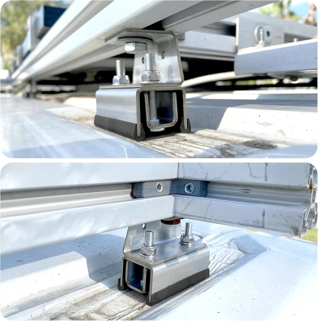 Alt view image 4 of 6 - Roof Rack Mount Kits,Roof Mount Kit,304 stainless steel Van Roof Rack,Van Roof Rack Brackets For ProMaster, Boxer, Jumper, Ducato (6)