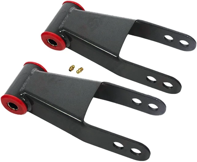 Alt view image 4 of 6 - 2"-2" Adjustable Lift Kit Leveling Raise Shackles & Coil Spacers for 1998-2012 Ford Ranger, 1987-2004 Dodge Dakota & 1997-2003 Dodge Durango 2WD