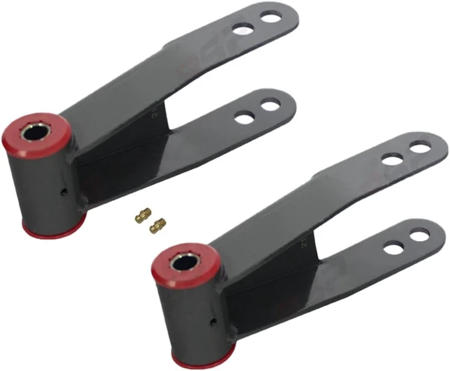 Alt view image 5 of 6 - 2"-2" Adjustable Lift Kit Leveling Raise Shackles & Coil Spacers for 1998-2012 Ford Ranger, 1987-2004 Dodge Dakota & 1997-2003 Dodge Durango 2WD