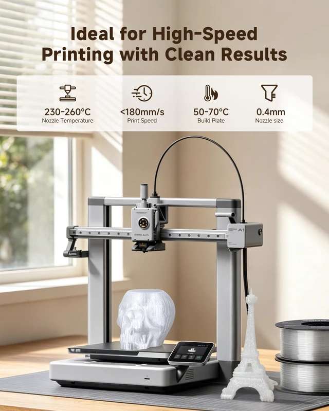 Alt view image 4 of 7 - Clear PETG Filament 1.75mm, Transparent PETG 6kg Bundle 6x1kg Spools