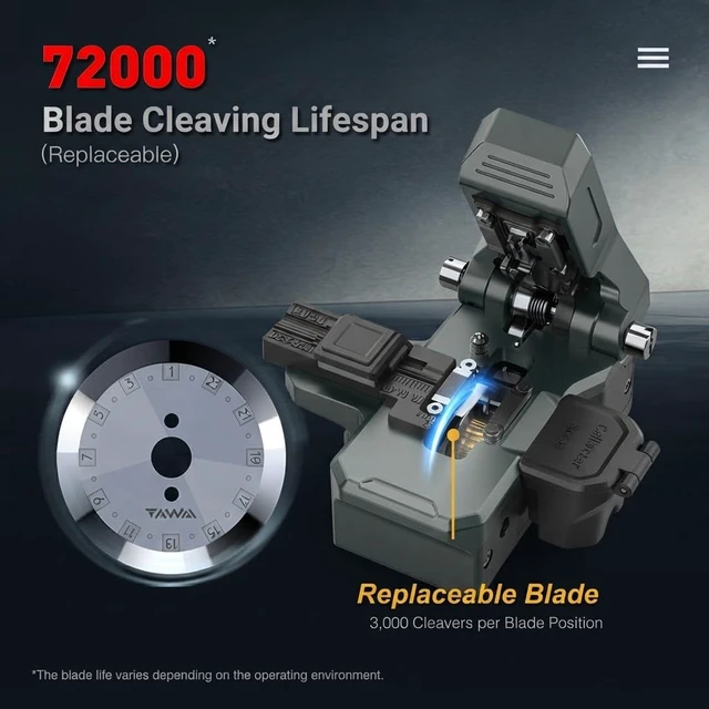 Alt view image 3 of 7 - High Performance One Step Full-Metal Fiber Cleaver with 72,000 Cleaves