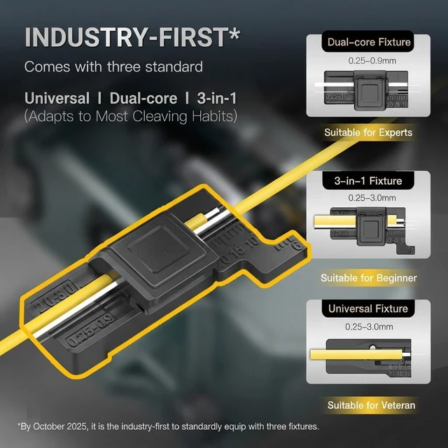 Alt view image 6 of 7 - High Performance One Step Full-Metal Fiber Cleaver with 72,000 Cleaves
