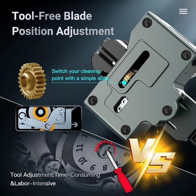 Alt view image 7 of 7 - One-step Cleaver TAWAA FC-33 Automatic Cutting, Cleaving Angle0.5°