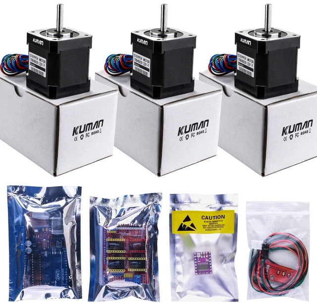 Alt view image 6 of 6 - Professional CNC Kit for , GRBL CNC Shield + Board + RAMPS 1.4 Mechanical Switch Endstop + DRV8825 A4988 GRBL Stepper Motor Driver with Heat Sink + Nema 17 Stepper Motor