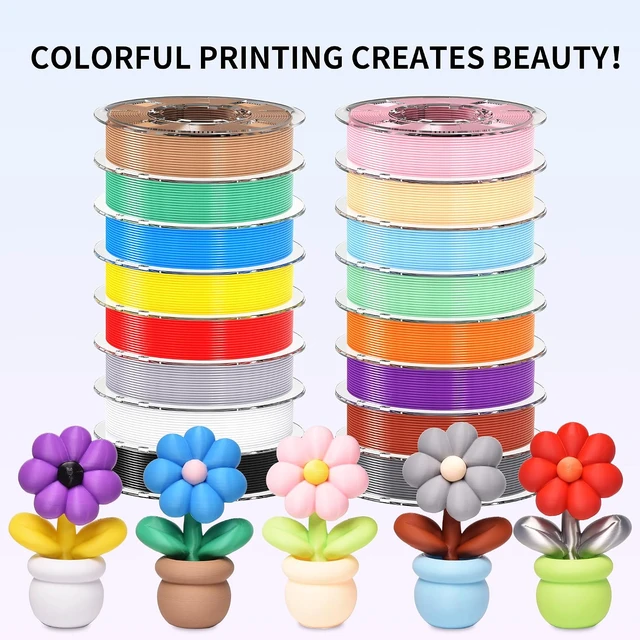 Alt view image 6 of 7 - 200gx16 PLA+ Filament Bundle 1.75mm, 16 Colors PLA Plus 3D Printing Filaments, Dimensional Accuracy +/- 0.02 mm, 200gX16 Spools