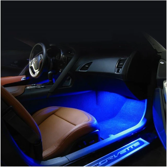 Main image of C7 Footwell LED Interior Lighting Kit for 2014-2019 Corvette (Blue Super Bright)