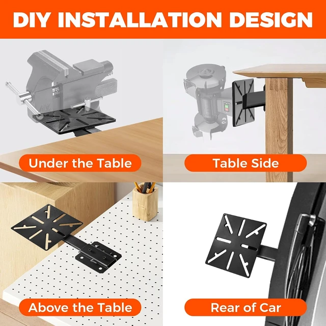 Alt view image 4 of 6 - Mount Vise and Grinder, Heavy Duty Carbon Steel Bench Mount Table Mount