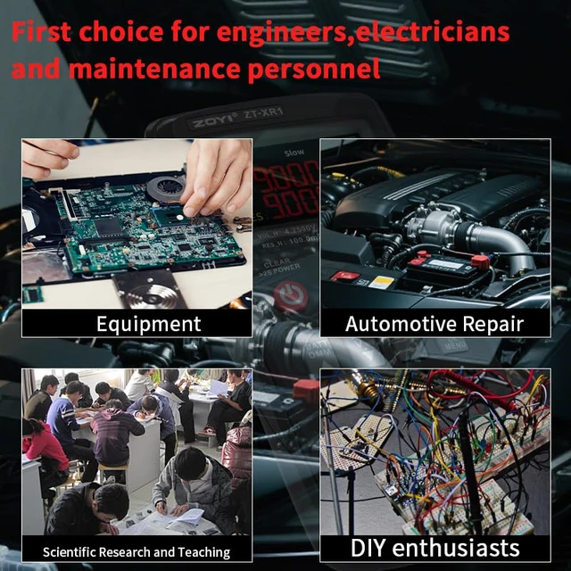 Alt view image 3 of 7 - Battery Internal Resistance Tester 2 in 1 multimeter Battery Voltage Meter Car Battery Tester for AAA AA Model 0.1m-200