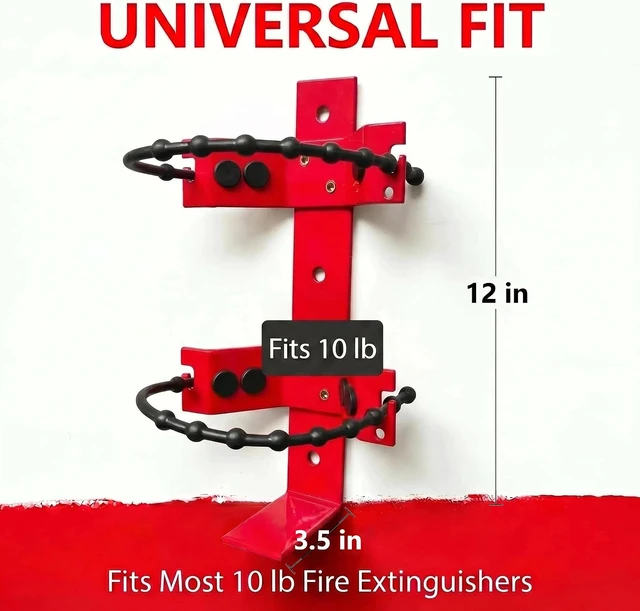 Alt view image 2 of 5 - Fire Extinguisher Mount Bracket for 10lb, Holder for Home Office RV, 2Pcs