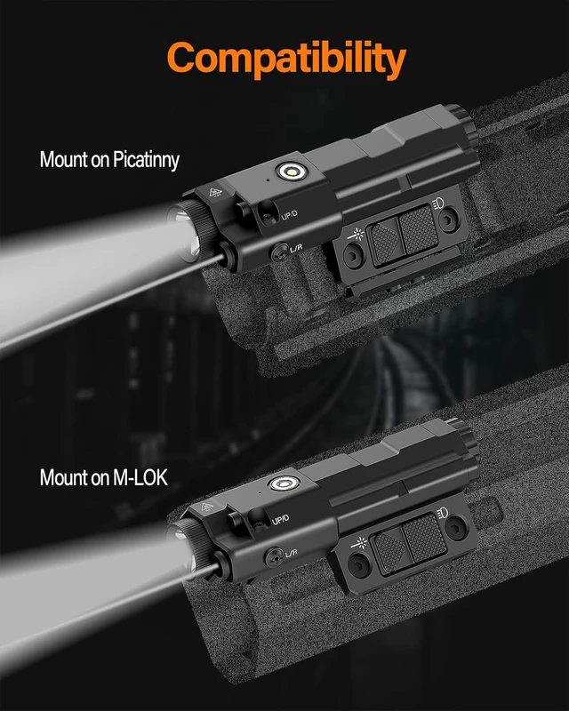 Alt view image 2 of 7 - MLOK/Picatinny Mounted 940nm IR Illuminator & IR Laser Combo for Night Vision