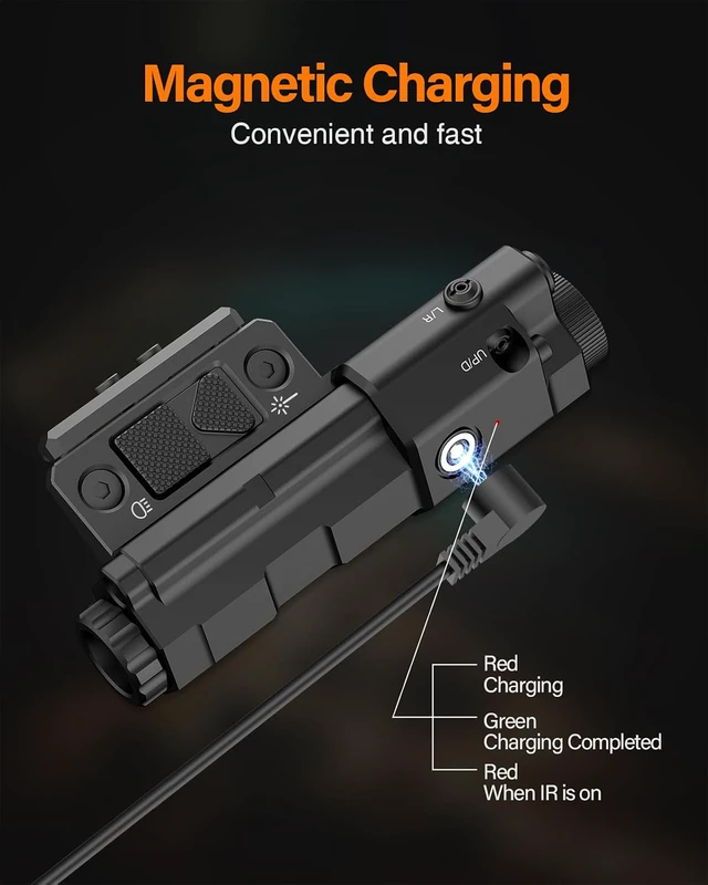 Alt view image 5 of 7 - MLOK/Picatinny Mounted 940nm IR Illuminator & IR Laser Combo for Night Vision