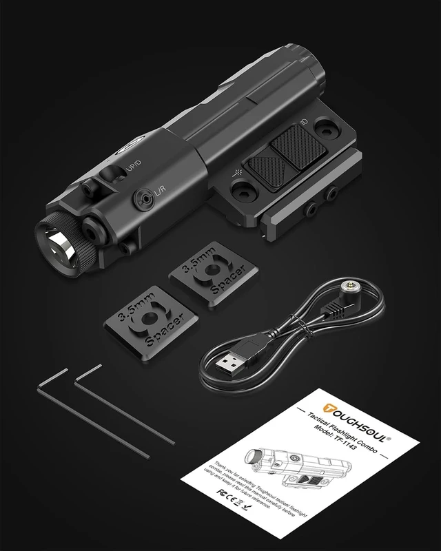 Alt view image 7 of 7 - MLOK/Picatinny Mounted 940nm IR Illuminator & IR Laser Combo for Night Vision