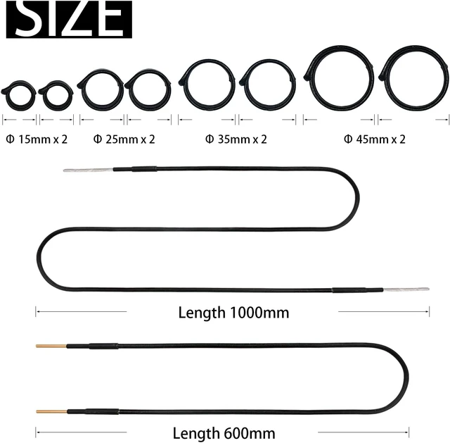 Alt view image 3 of 7 - Magnetic Induction Heater Coil Kit - 10PCS Induction Heat Accessor for Removing Rusty Bolts and Nuts - B