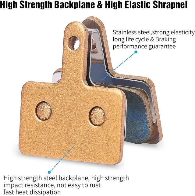 Alt view image 3 of 7 - 25 Pairs Sintered Metal Disc Brake Pads for E-Bike & Bicycle