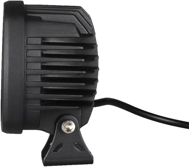 Alt view image 7 of 7 - Off-Road 4" Square Utility LED Work Light, 6000K Cool-White Spot Beam, Fits Caterpillar & John Deere Tractors, Plug & Use DT Connector, Corrosion Resistant Waterproof, 2-Pack