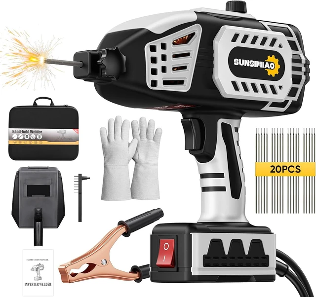 Main image of Portable Welding Machine 110V Handheld ARC Welder Gun with 20PCS Rods