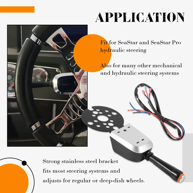 Alt view image 3 of 7 - Bezel Control Switch PT1000-1P, Blinker Style Lever Switch for Engine Trim & Jack Plate, Fit for Seastar Hydraulic, Cable and Tilt Steering, Replace for Seastar Protrim Control PT1000-1P