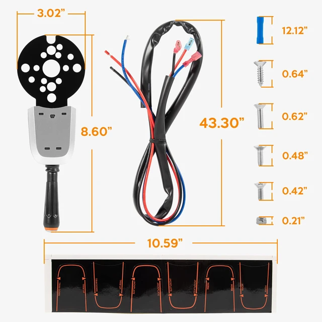 Alt view image 7 of 7 - Bezel Control Switch PT1000-1P, Blinker Style Lever Switch for Engine Trim & Jack Plate, Fit for Seastar Hydraulic, Cable and Tilt Steering, Replace for Seastar Protrim Control PT1000-1P