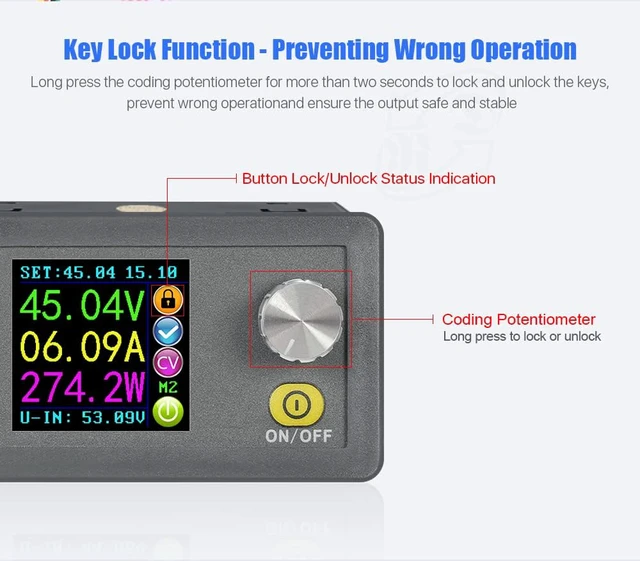 Alt view image 5 of 7 - DPS5020 50V 20A Constant Voltage Current DC DC Step-Down Power Supply Module Buck Voltage Converter Voltmeter (DPS5020)