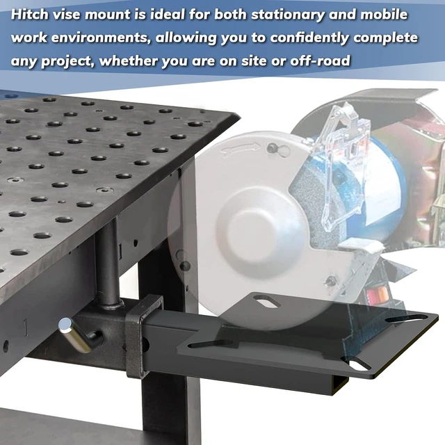 Alt view image 4 of 6 - Hitch Vise Mount for Truck, Trailer Receiver & Bench for Hitch Table
