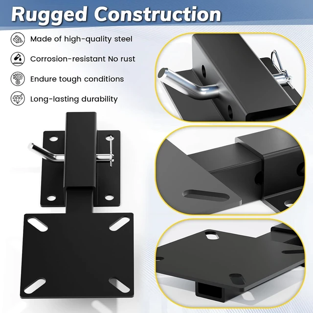 Alt view image 5 of 6 - Hitch Vise Mount for Truck, Trailer Receiver & Bench for Hitch Table