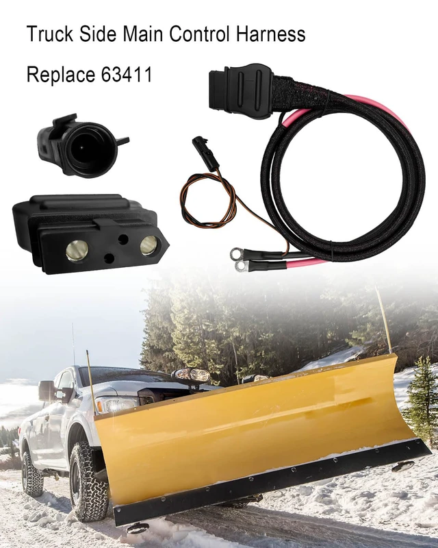Alt view image 2 of 6 - 2 Pin Battery Cable Wire Harness Fit for Western Fisher 63411, Truck Side