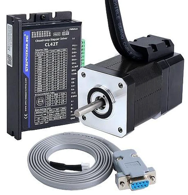 Main image of Closed Loop Stepper Motor 1 Axis CNC KIT 52Ncm/73.64oz.in Nema 17 Motor & 0-3.0A 24-48VDC Closed Loop Stepper Driver CL42T V4.1