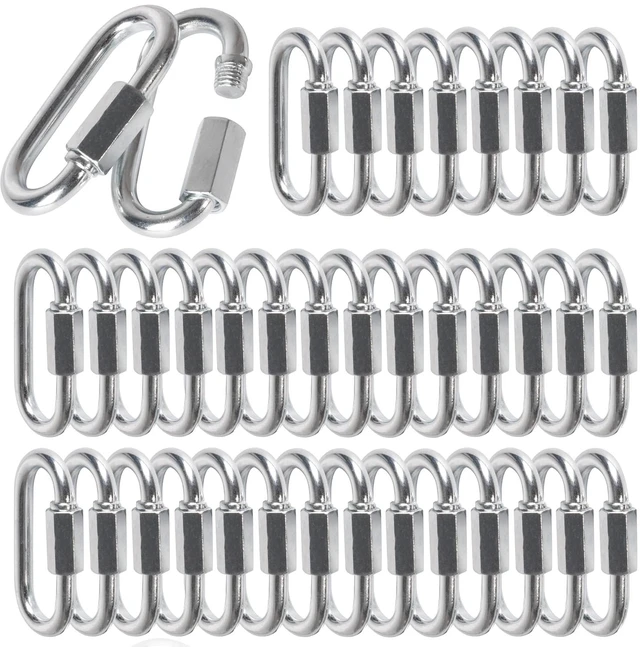 Main image of 200pcs Chain Link,1/4 Inch Link Chains, Safety Chain Connector Link