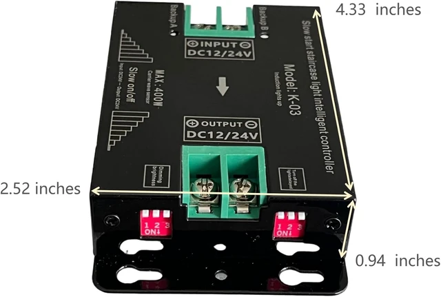 Alt view image 2 of 7 - 2-Wire PLC Motion Sensor Controller for Stair & Corridor LED Lights