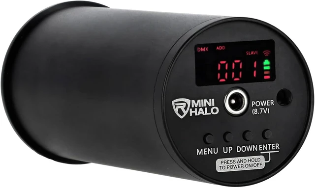 Alt view image 4 of 7 - MINI Halo Black Rechargeable DJ Wash Lights, RGBWA+UV