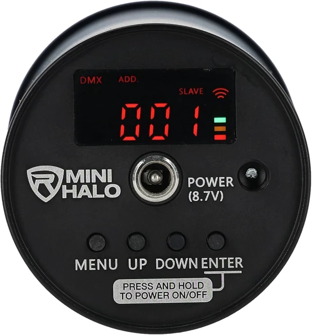 Alt view image 5 of 7 - MINI Halo Black Rechargeable DJ Wash Lights, RGBWA+UV