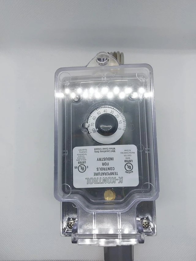 Main image of K Kontrol Portable/Pre-Wired Thermostat, Fahrenheit and Centigrade Temperature Controller, KP16110-A