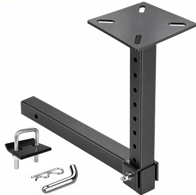 Main image of Hitch Mount Vise Plate Holder HeavyDuty 2 Inch Receiver Workbench Mount Portable Vise and Tool Platform for Trucks SUVs and RVs Alloy Steel Construction (80356)