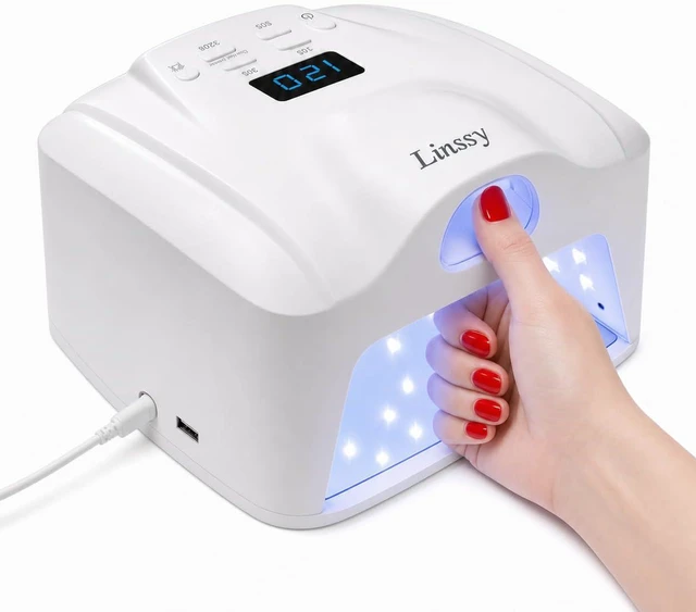 Main image of Dual Ports UV LED Nail Lamp for Gel Nails,72W Gel Lamp with Thumb Light