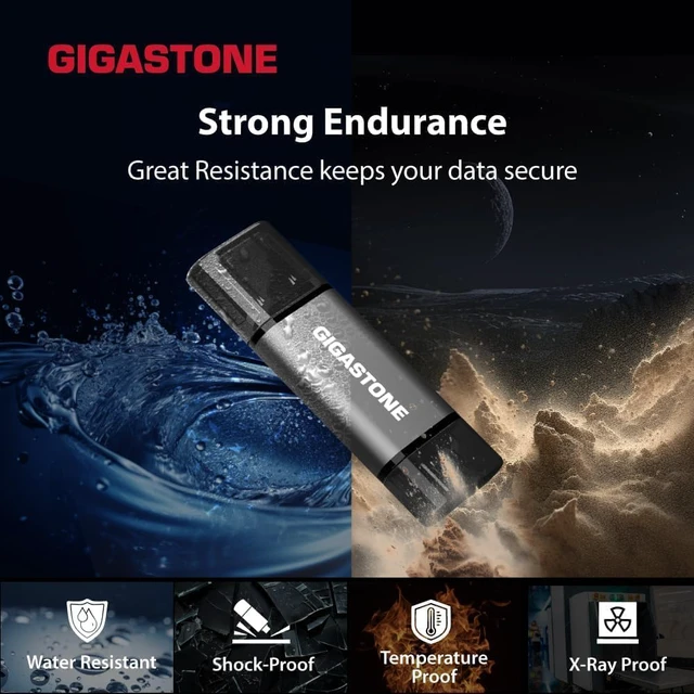 Alt view image 6 of 7 - 64GB Dual USB Flash Drive 5-Pack, USB 3.2 Gen 1, 2-in-1 USB C+A, Speed Up to 100MB/s, Head Cap Design Thumb Drive, Plug & Play for Smartphone/PC/Mac/TV/Car Audio, USB 2.0/3.0/3.1 Compatible