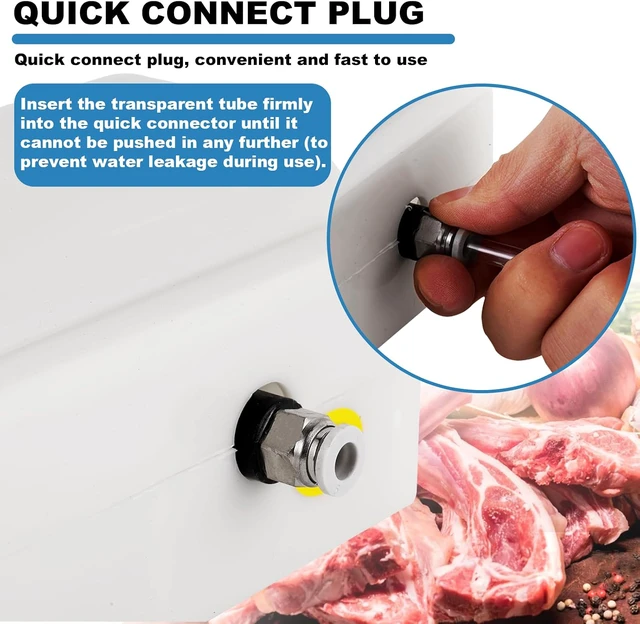 Alt view image 5 of 7 - Electric Meat Injector Gun Pump with Hose, Marinade Syringe Kit