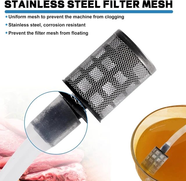 Alt view image 6 of 7 - Electric Meat Injector Gun Pump with Hose, Marinade Syringe Kit