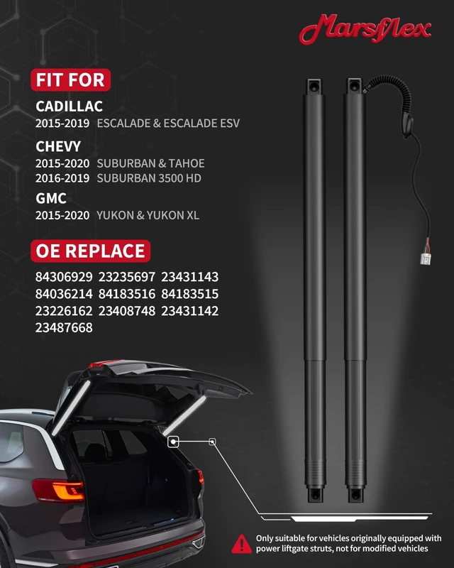 Alt view image 2 of 7 - Electric Liftgate Struts Fit for GMC Chevy Cadillac 2015-2020