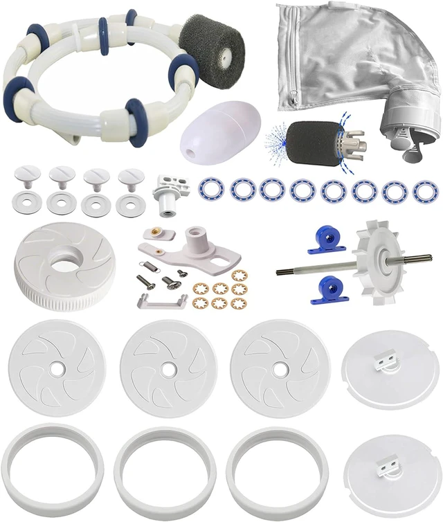 Main image of Pool Cleaner Tune Up Rebuild Kit A49 Compatible with Polaris 280, TR28P Pool Cleaner with Wheel, Tire, Drive Shaft, Turbine Bearing, All Purpoe Bag, Sweep Hose, Wheel Bearing, Tailsweep Pro