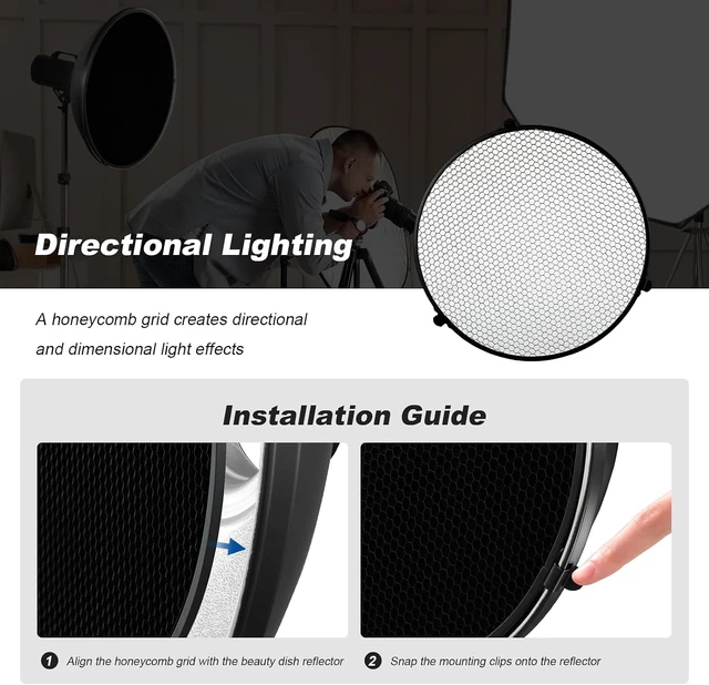 Alt view image 3 of 7 - 16inch/42cm Bowens Mount White Beauty Dish