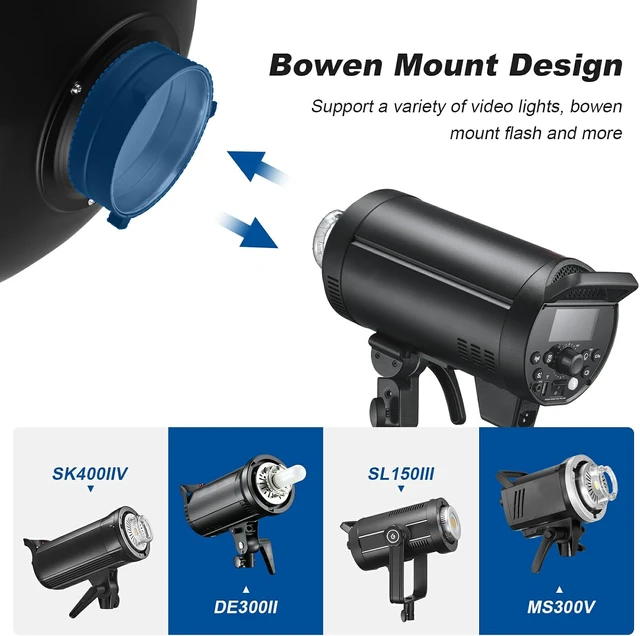 Alt view image 4 of 7 - 16inch/42cm Bowens Mount White Beauty Dish