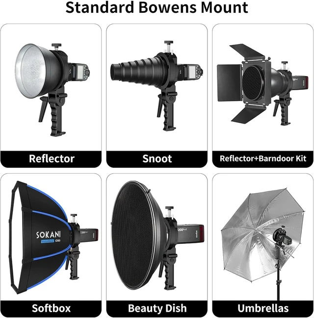 Alt view image 3 of 7 - 24"/60cm Octagonal Bowens Mount Softbox,S-Type Bracket Handheld Soft Box