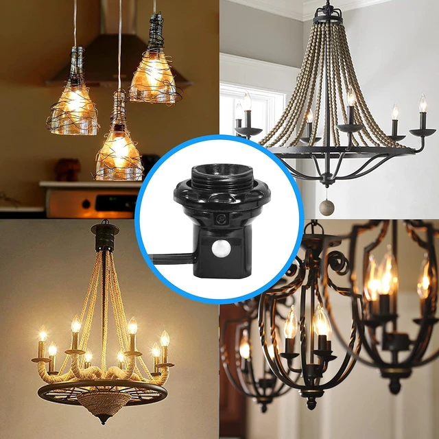Alt view image 5 of 5 - Light Extension Harness Set - with Candelabra Base Light Sockets - UL Listed and CSA Approved for Safety - Temperature Resistant Cords- Light Harness Set (3 Light Harness) - OL-39278