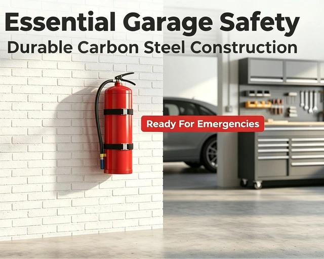 Alt view image 2 of 7 - Fire Extinguisher Mount,Metal Bracket red 4pcs