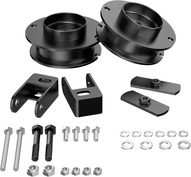 Main image of 2 Inch Front Leveling Kit with Spring Strut Spacers & Shock Relocation Brackets for 2014-2023 Ram 2500 4WD & 2013-2023 Ram 3500 4WD