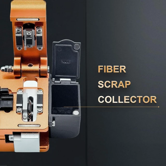 Alt view image 4 of 7 - AI-9 AI-8C S09 High Precision Hot-melt Fiber Cleaver Fiber Optic Knife, High Precision Optical Fiber Cleaver,48000 cuts, FTTH Optic Fiber Cutter with Scrap Collector